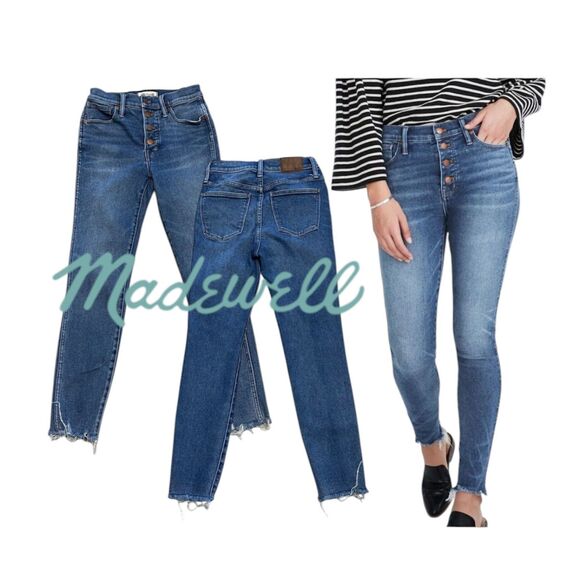 Madewell 10" High Rise Skinny Jeans – Button Front Edition (Size 26) - Picture 16 of 16